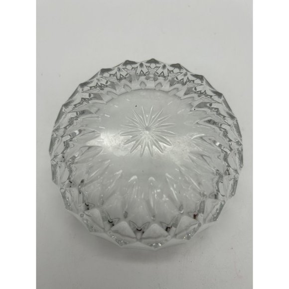 Vintage Signed Val St Lambert Crystal Covered Candy Dish - Picture 4 of 9
